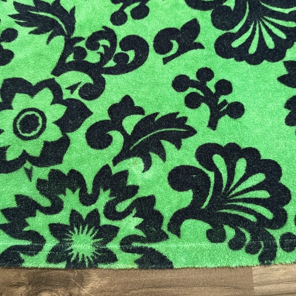 Juicy Couture Vtg 2 Pc Navy Green Terry Cloth Dress Cover Up Zip Track Jacket P - Picture 17 of 17